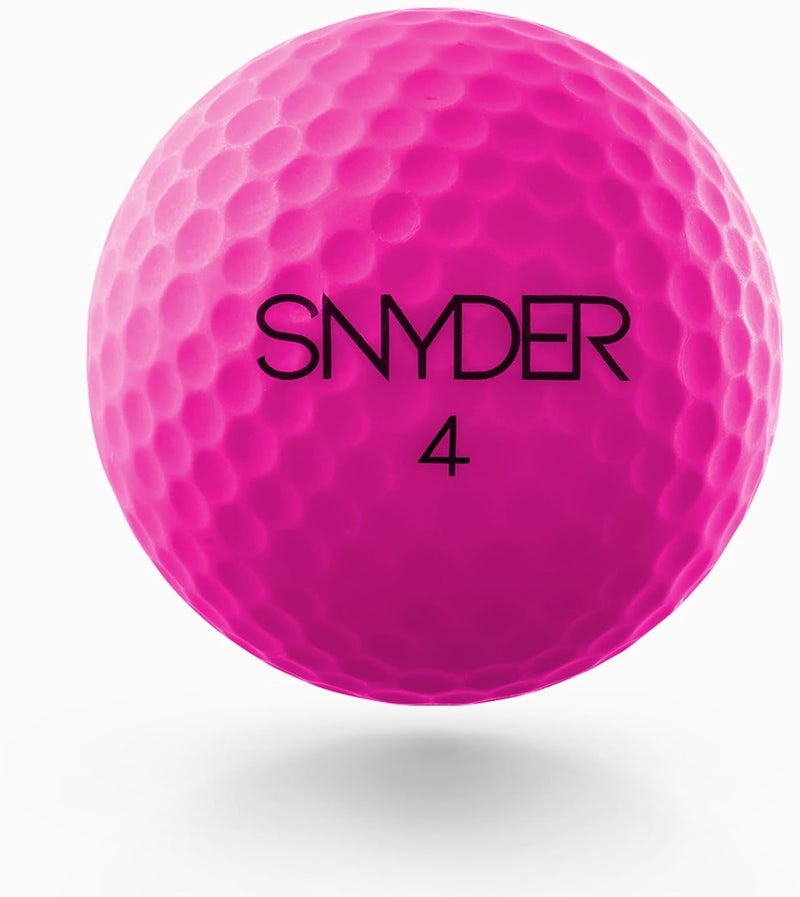 Snyder USA Soft Plus Golf Balls - 2-Piece Construction Soft Golf Ball, Ultra-Low 60 Compression, 440 Dimples, Colored Golf Balls 12 Pack - Image 2